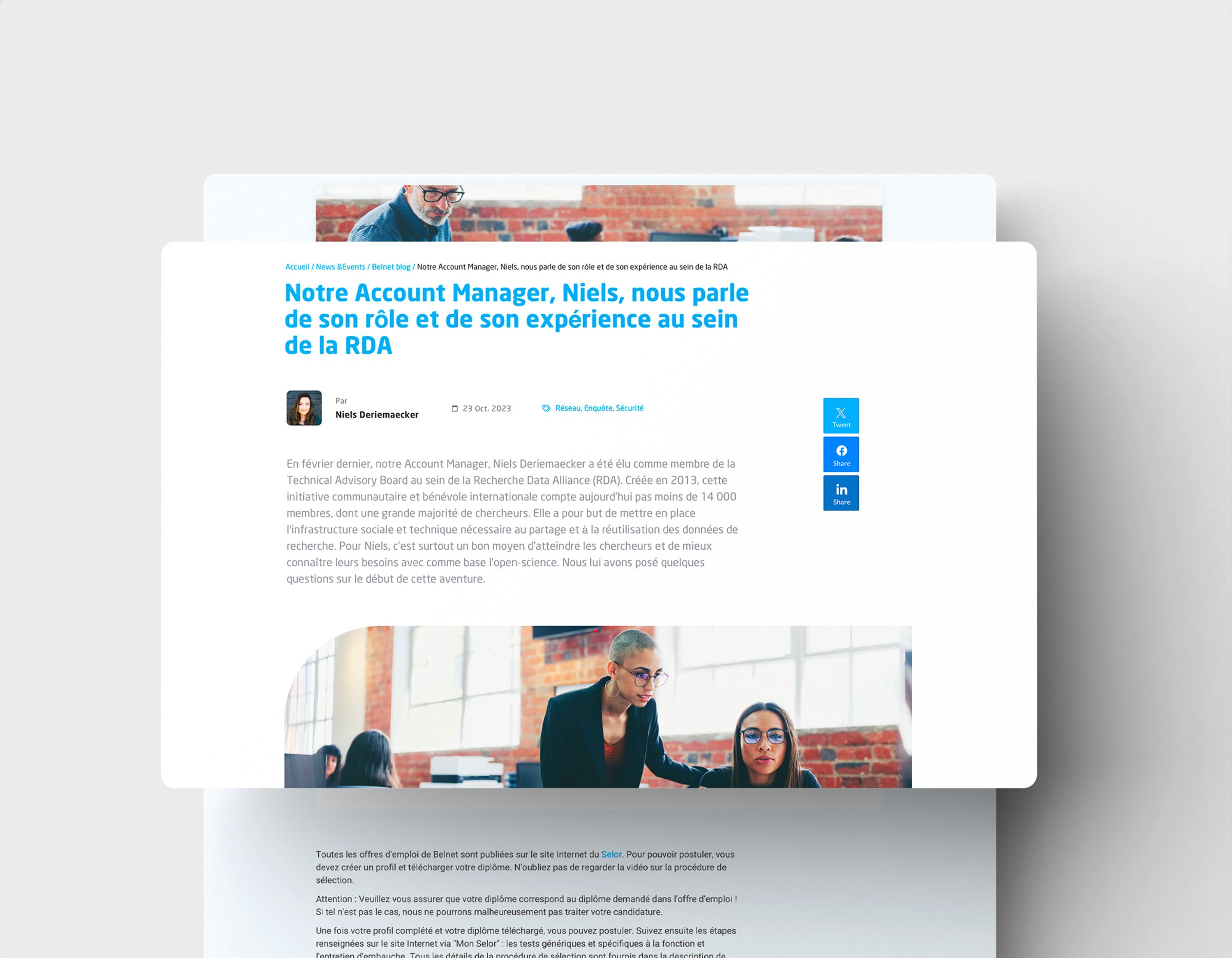 Belnet webdesign web development digital agency brussels 5 simpl