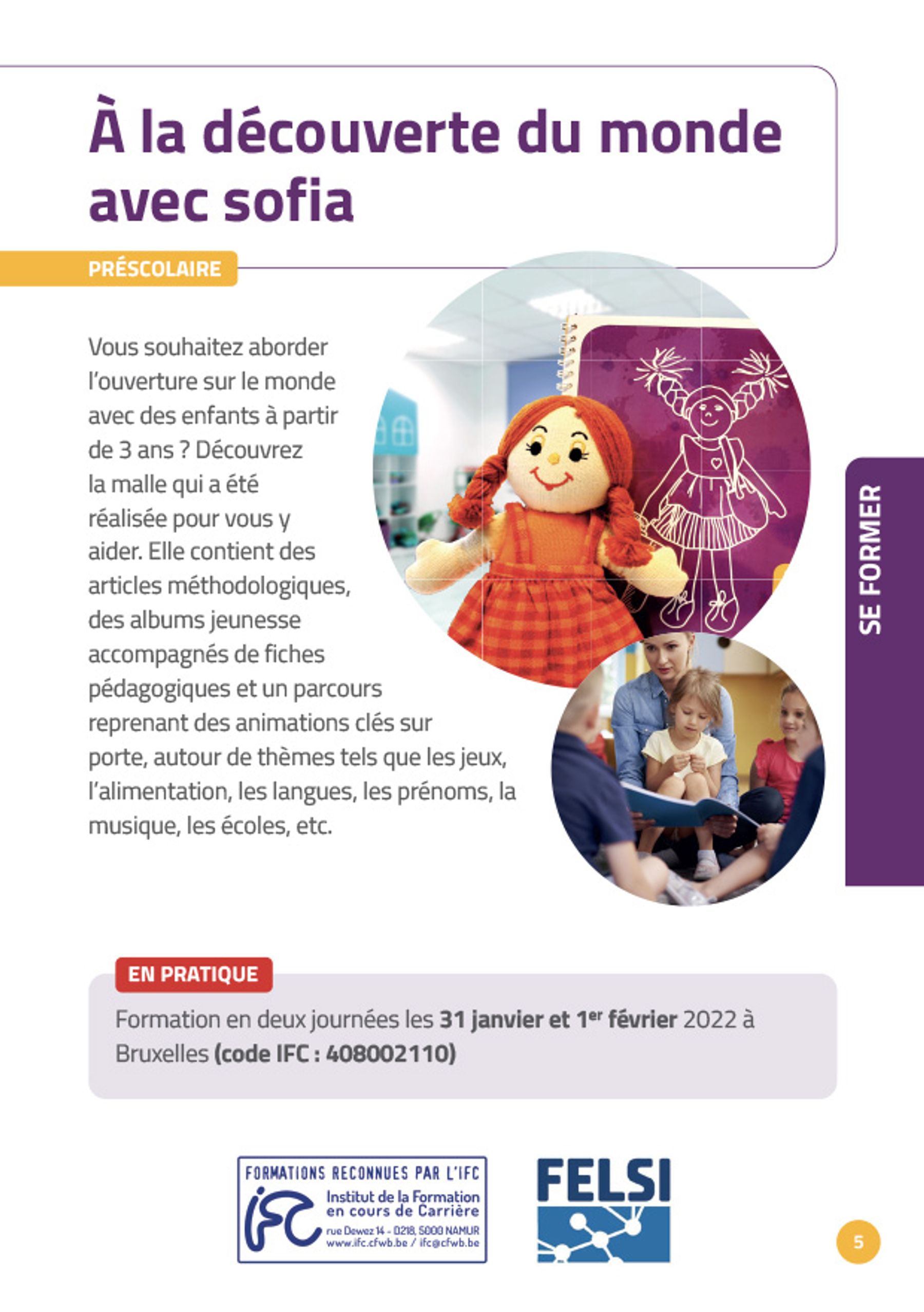 Enabel annoncer la couleur brochure formations simpl