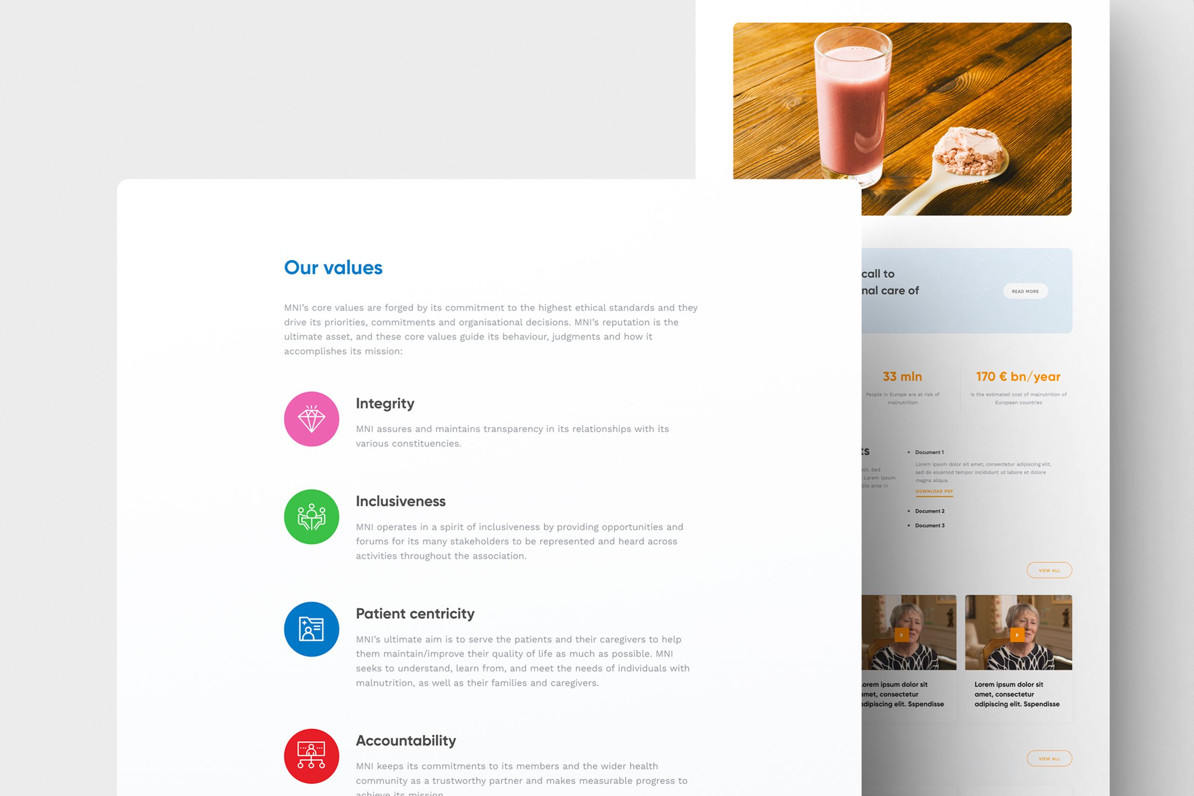 Medical nutrition international webdesign web development digital agency brussels 3 simpl