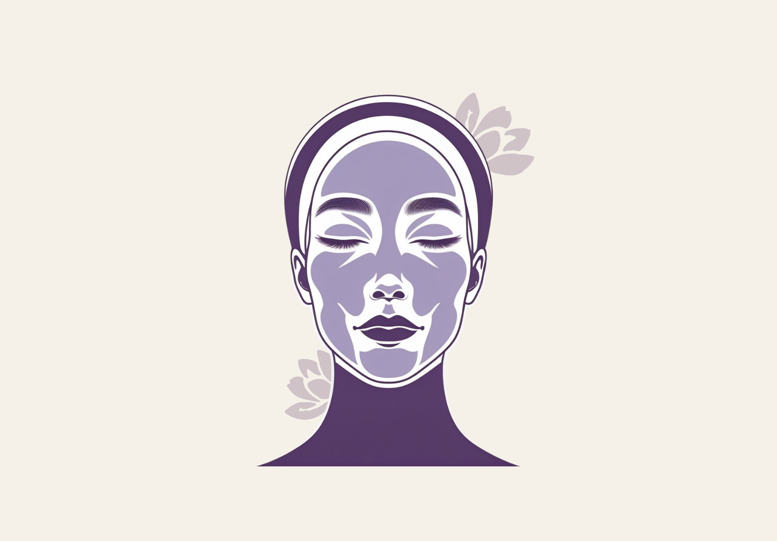 A girl with skincare products on her face during a facial treatment
