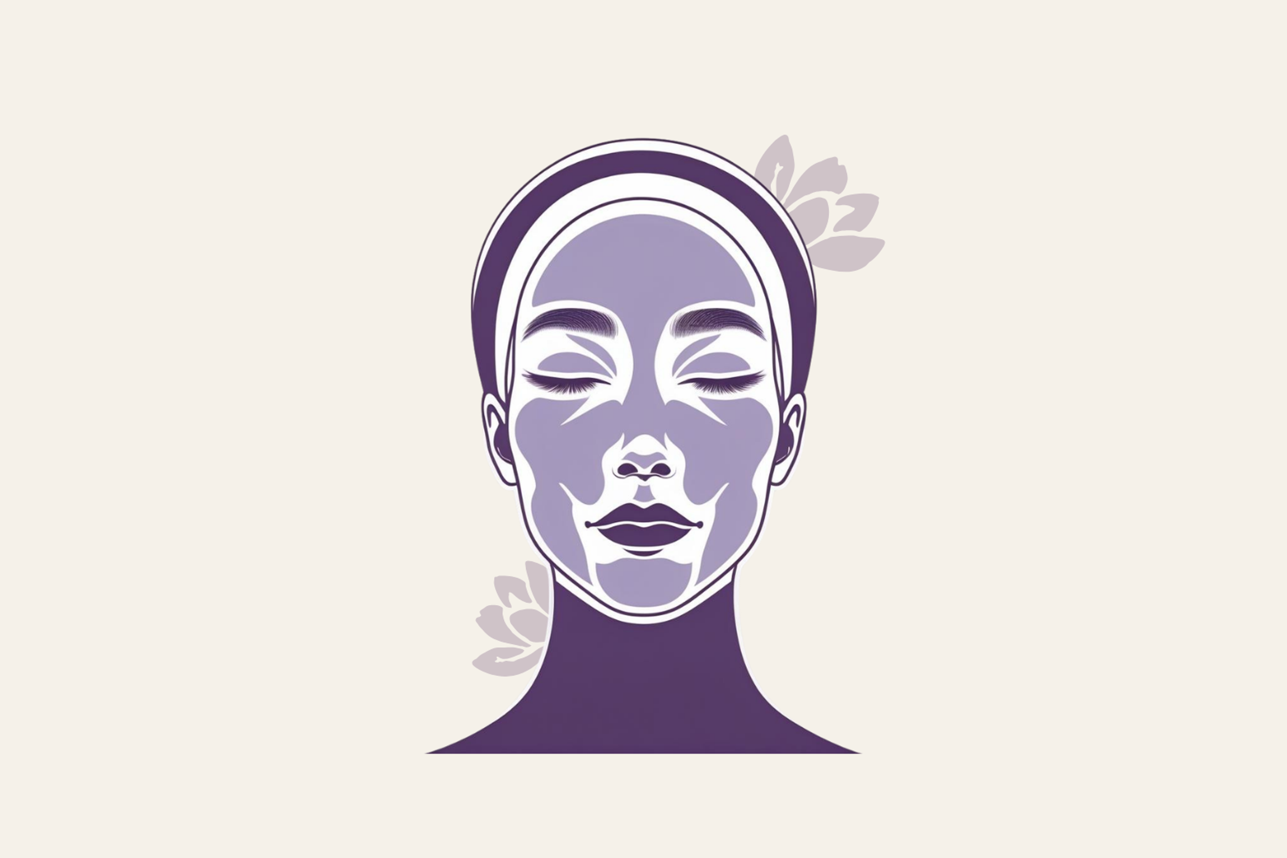 A girl with skincare products on her face during a facial treatment