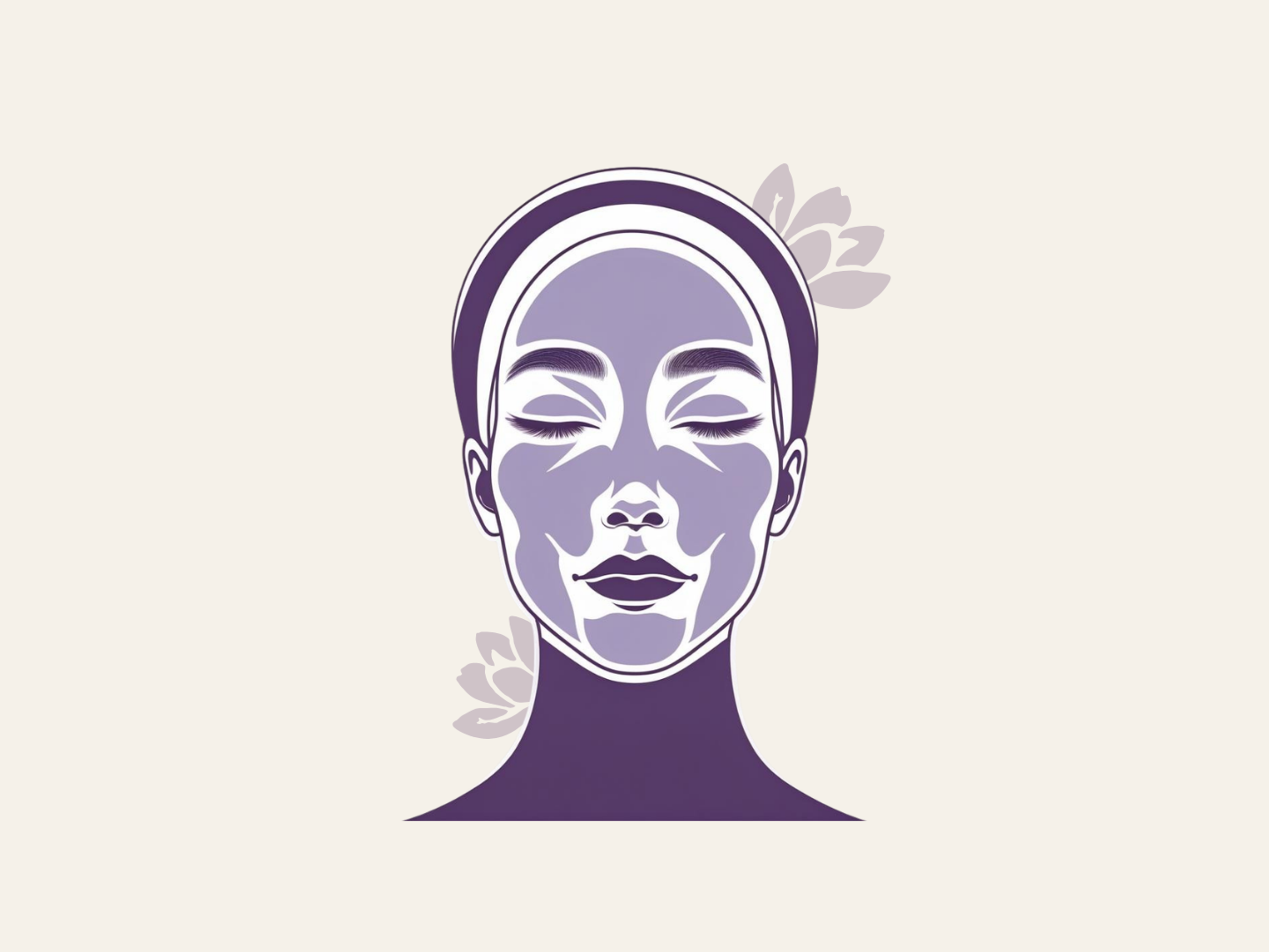 A girl with skincare products on her face during a facial treatment