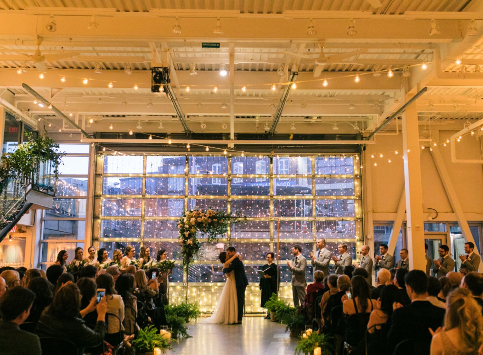 Transformed space hosts a wedding
