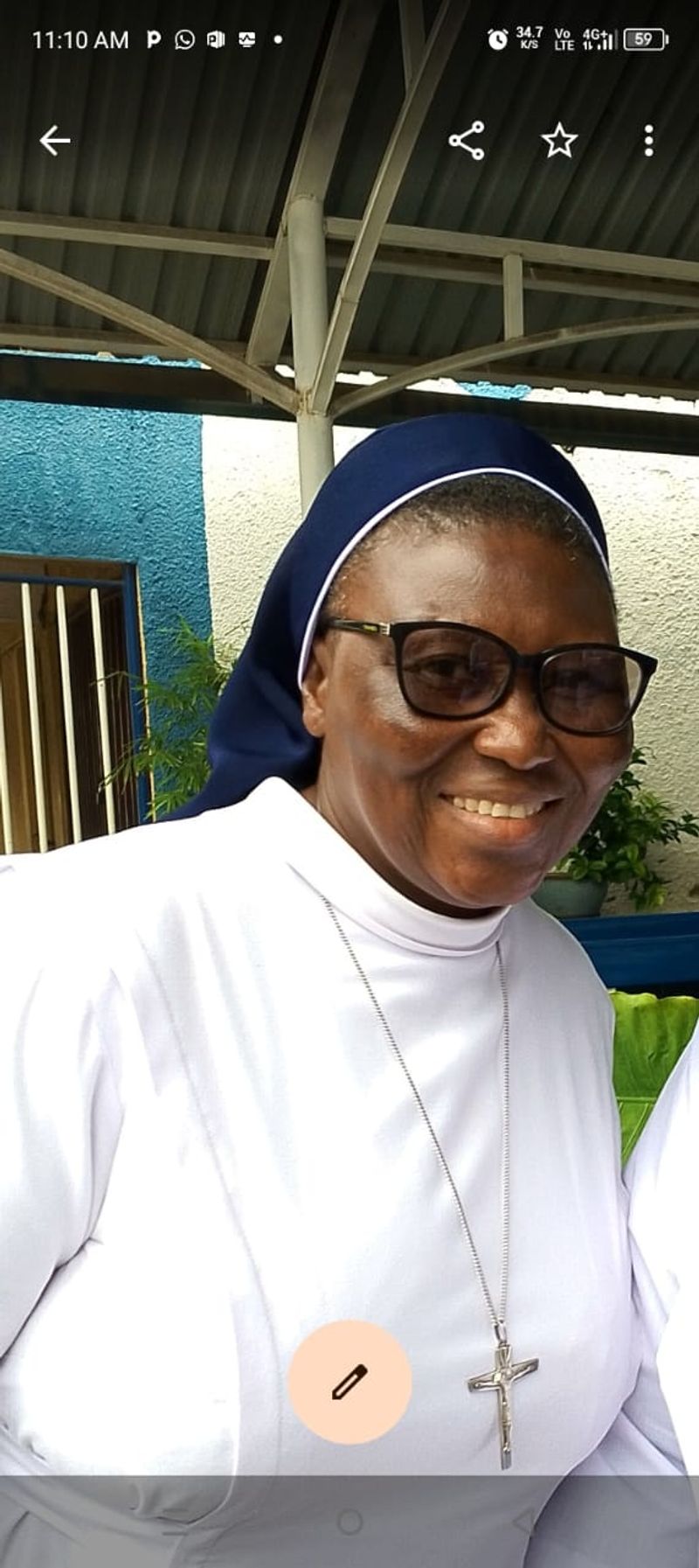Rev. Sr. Mary Lamisi Adomolga, SSpS