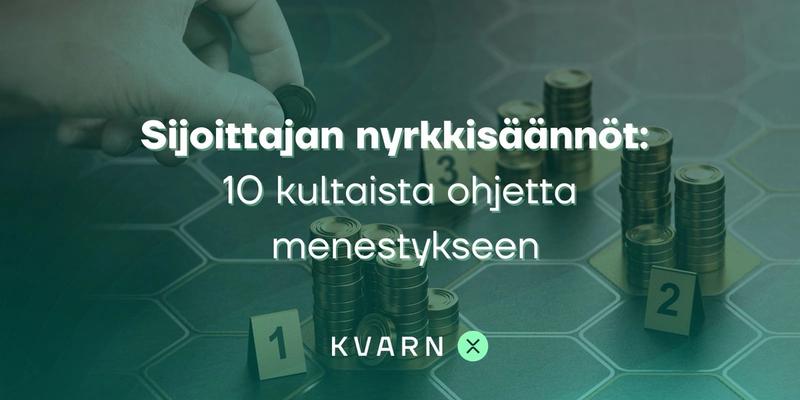 Sijoittajan nyrkkisäännöt: 10 kultaista ohjetta menestykseen