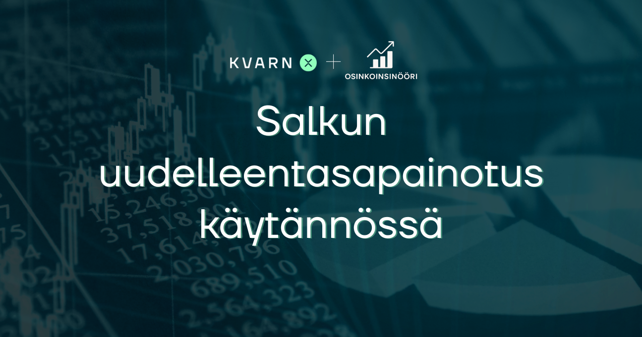Salkun uudelleentasapainotus käytännössä - kryptovaluutat, osakkeet ja kulta