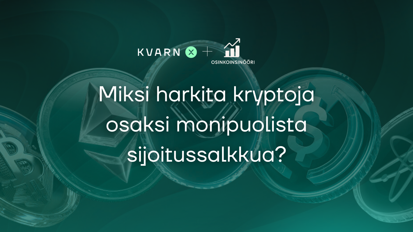 kryptot sijoitussalkussa, kryptovaluutat osana hajautusta, Bitcoin ja Ethereum sijoitussalkussa, kryptosijoittaminen pitkäjänteisesti