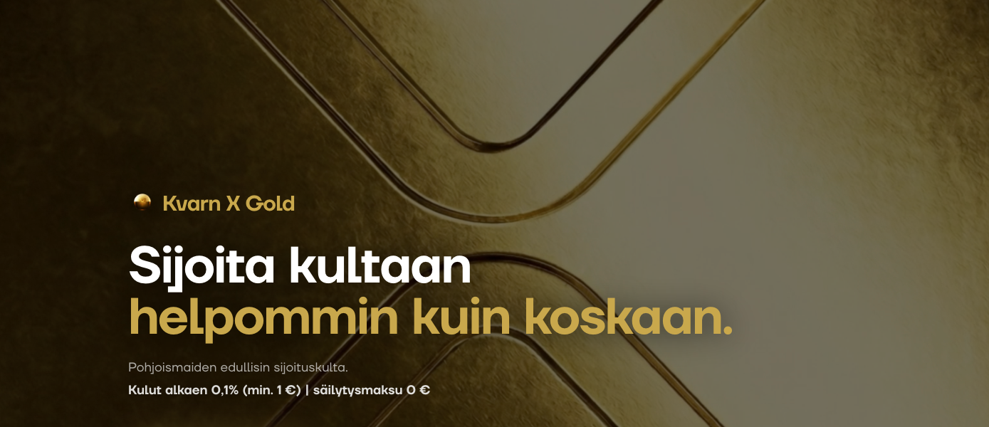 Kvarn X tuo markkinoille digitaalisen palvelun sijoituskullan ostamiseen