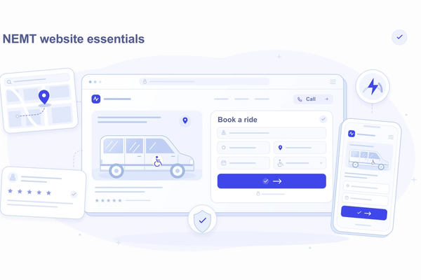NEMT Website Must-Haves: What Every Provider Needs to Get Bookings