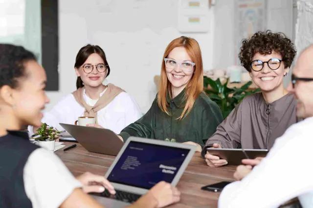 Team working on a project