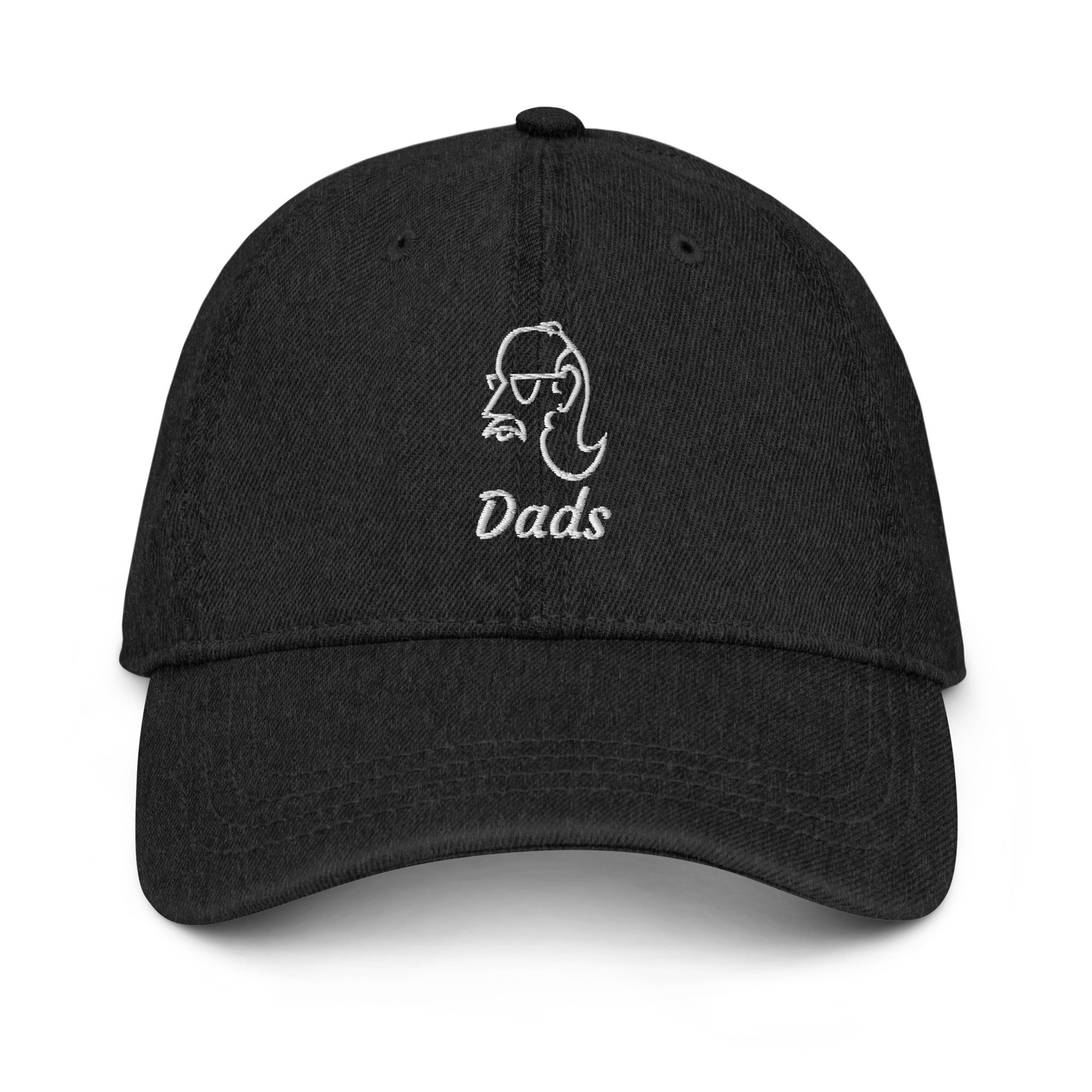 embroidered dads hat denim 2