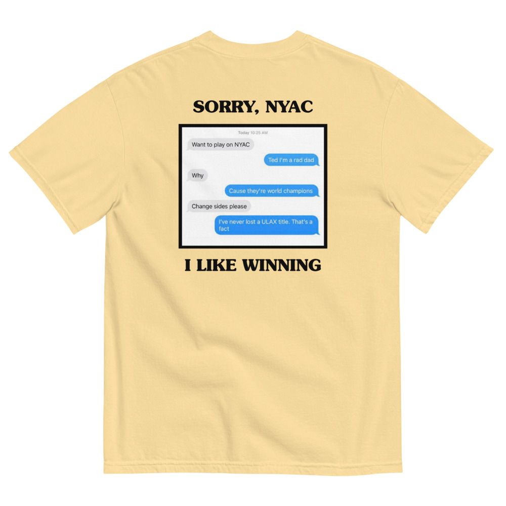embroidered winning tee