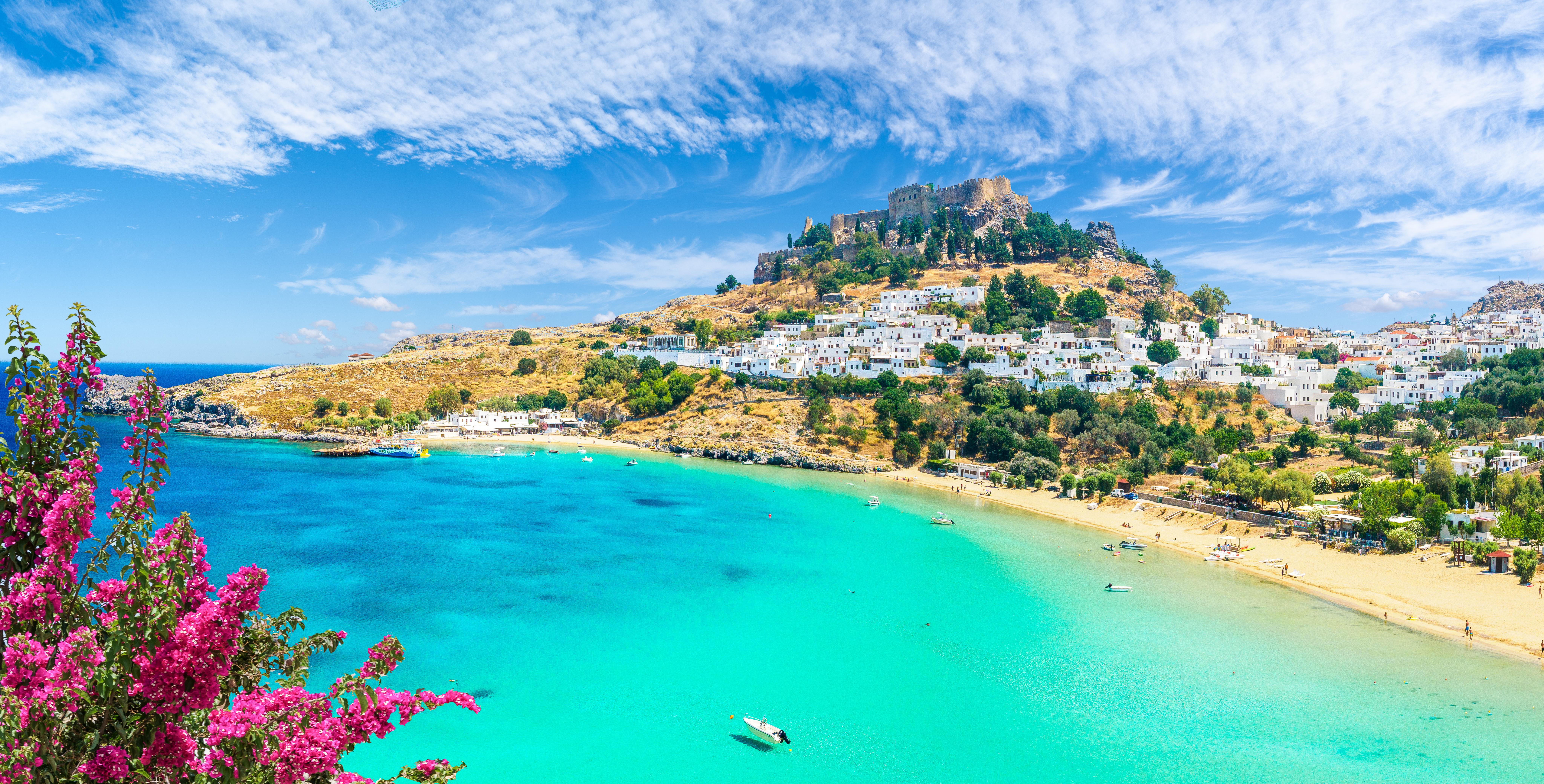 Lindos Beach and Acropolis, Rhodes | Savory & Partners Lindos Beach and Acropolis, Rhodes | Savory & Partners