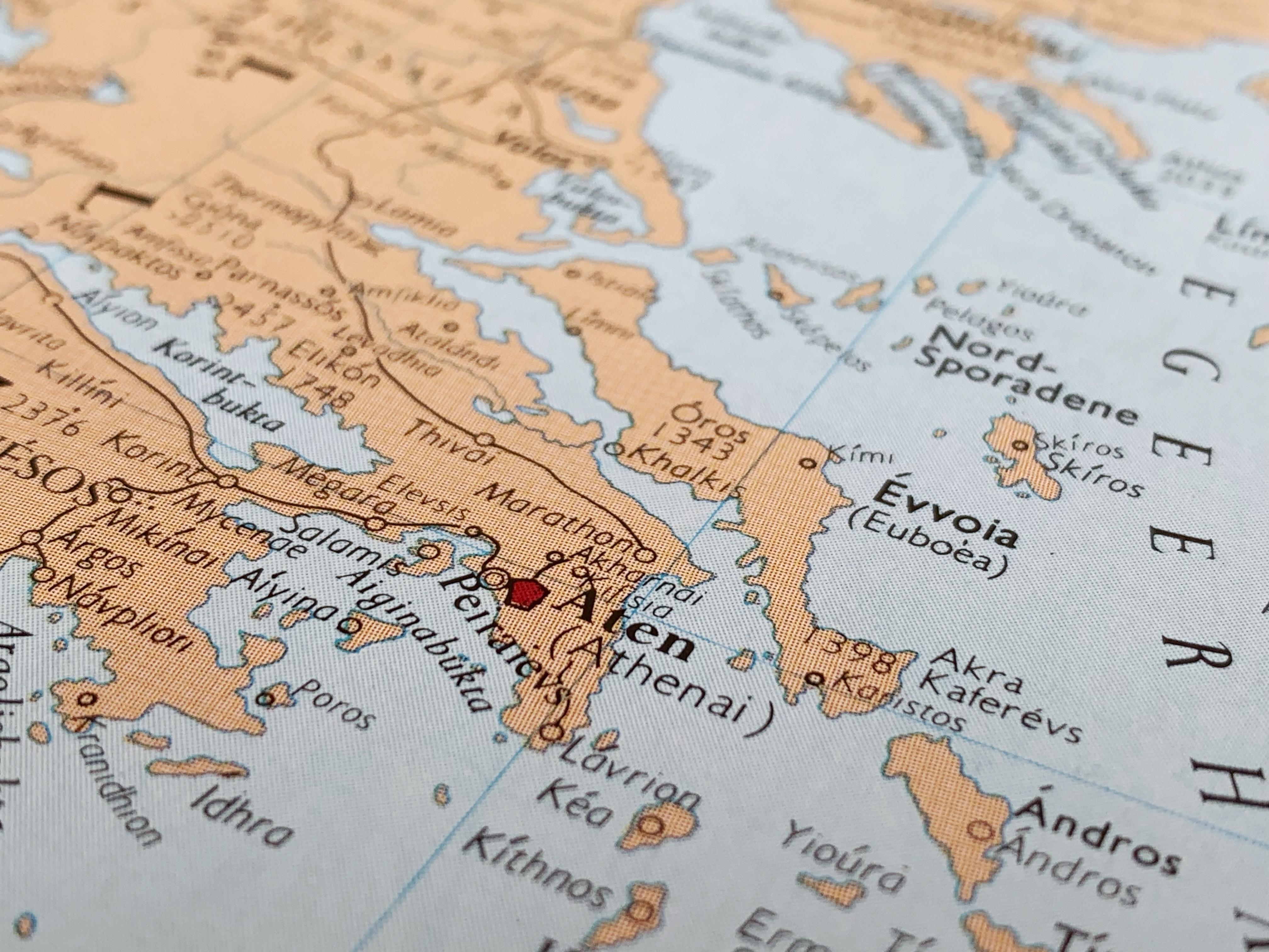 Greece Map Highlighting Athens | Savory & Partners Greece Map Highlighting Athens | Savory & Partners
