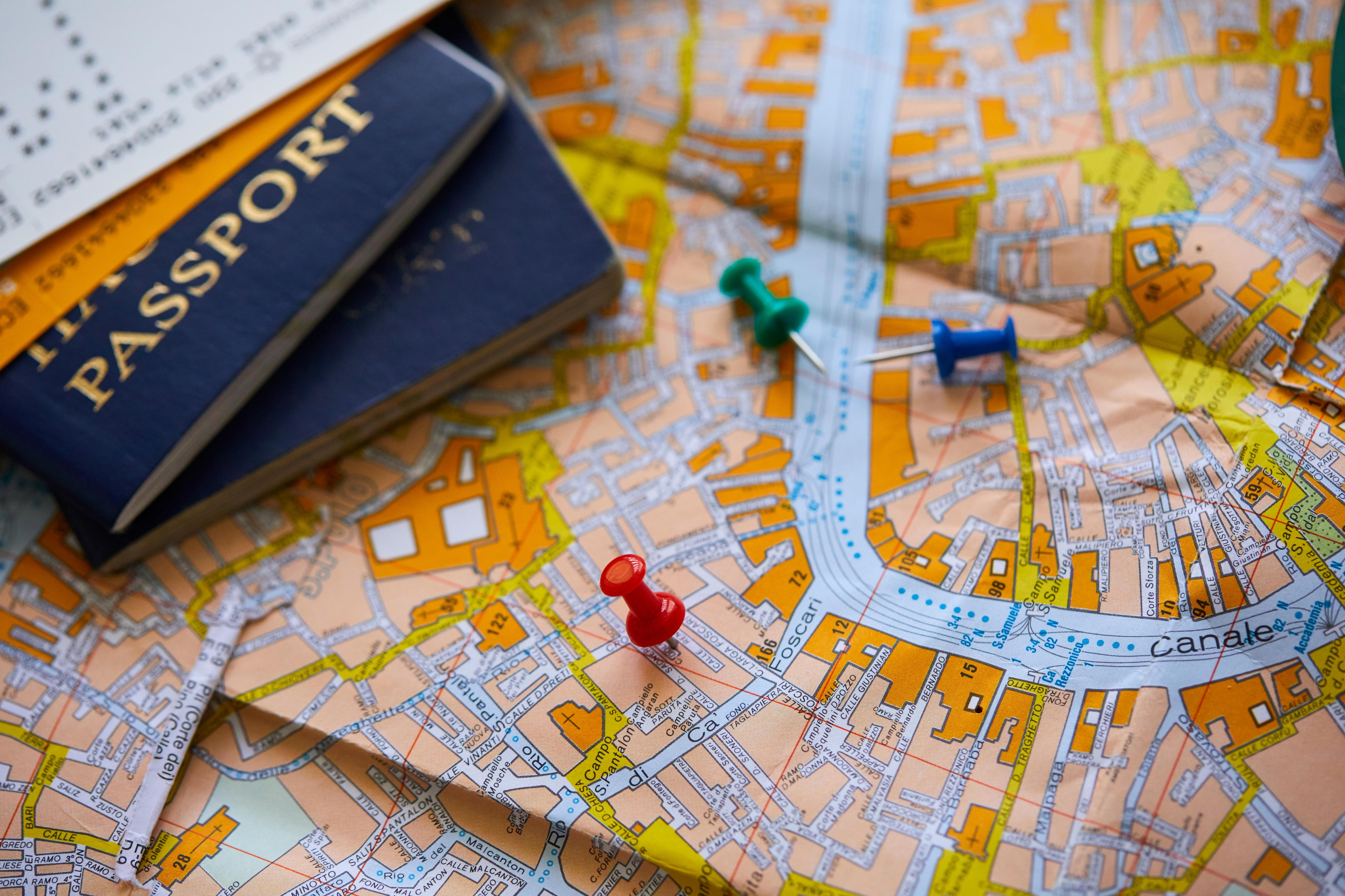 Travel Planning with Map and Passport | Savory & Partners Travel Planning with Map and Passport | Savory & Partners