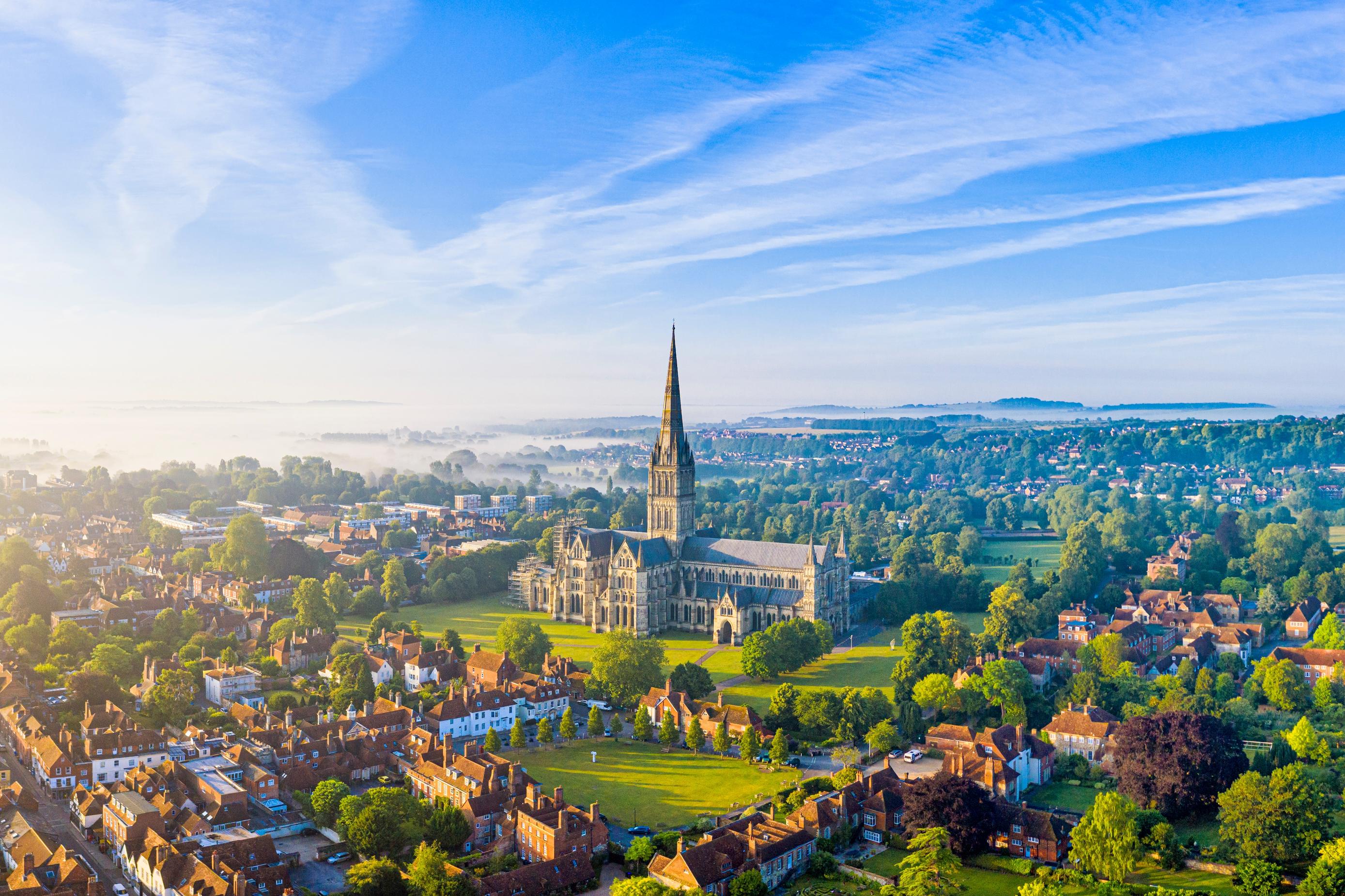 Aerial View of Salisbury Cathedral, England | Savory & Partners Aerial View of Salisbury Cathedral, England | Savory & Partners