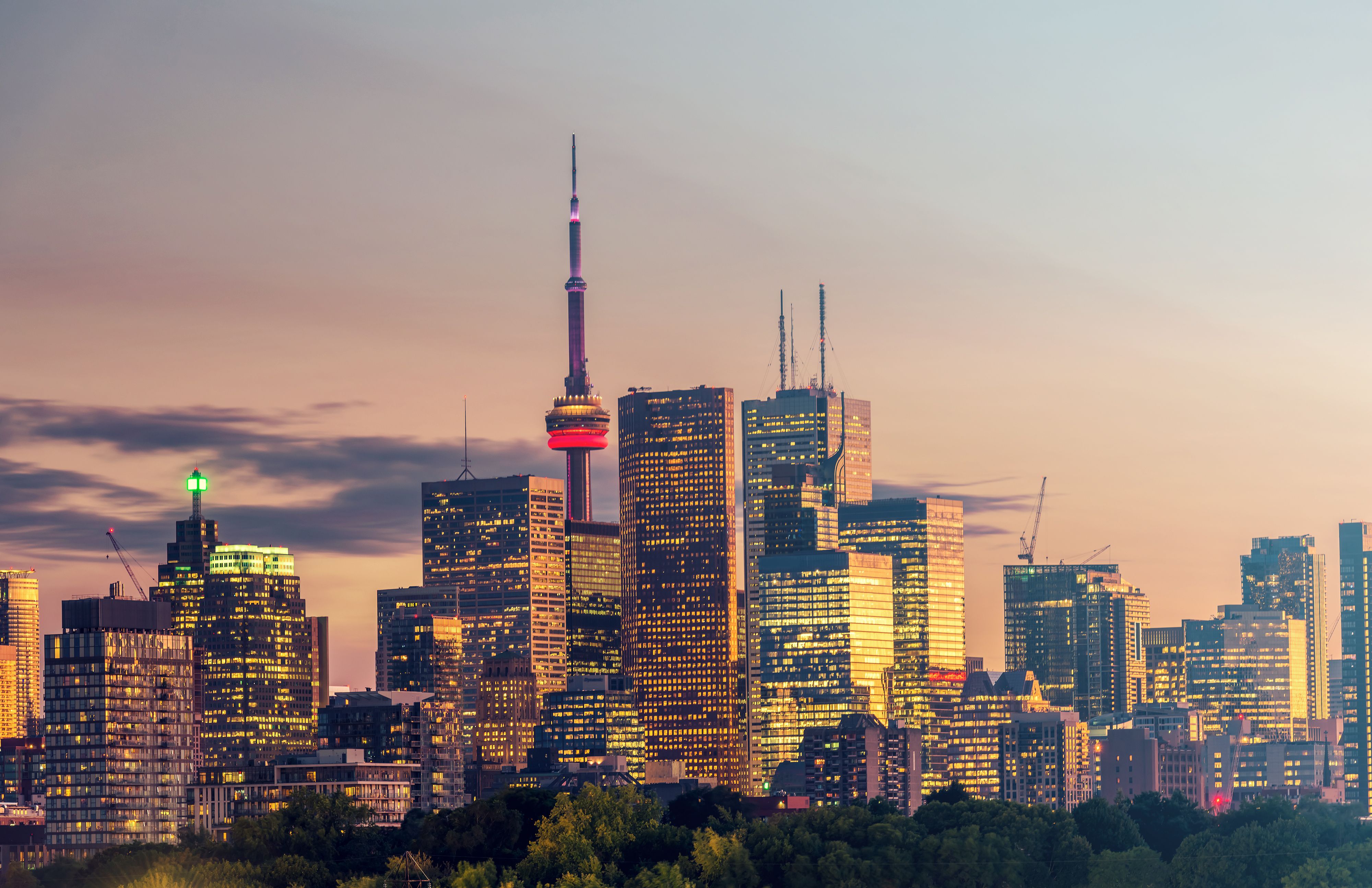 Toronto Cityscape at Dusk | Savory & Partners