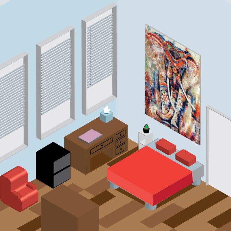 Isometric Room Illustration  Isometric Room Illustration