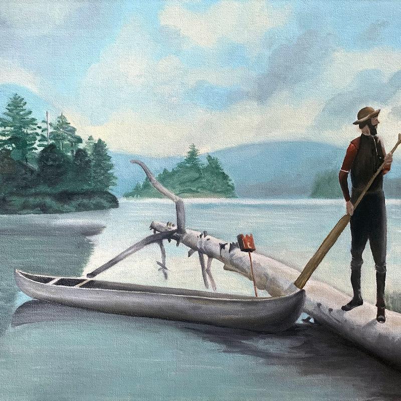 Winslow Homer "The Trapper, Adirondacks"