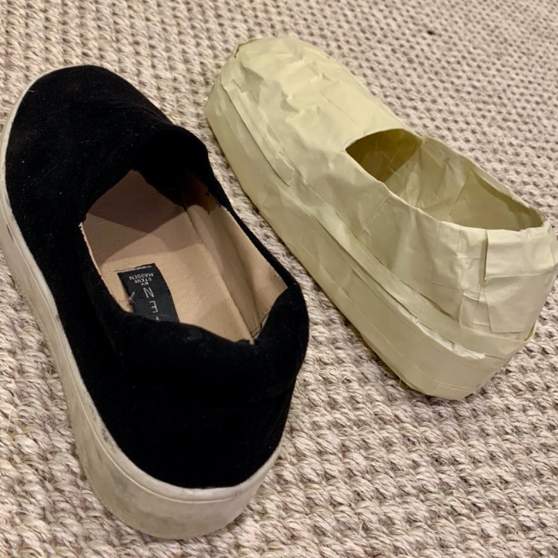 Shoes Out of Tape Shoes Out of Tape