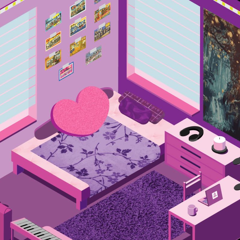 Isometric Room Illustration  Isometric Room Illustration