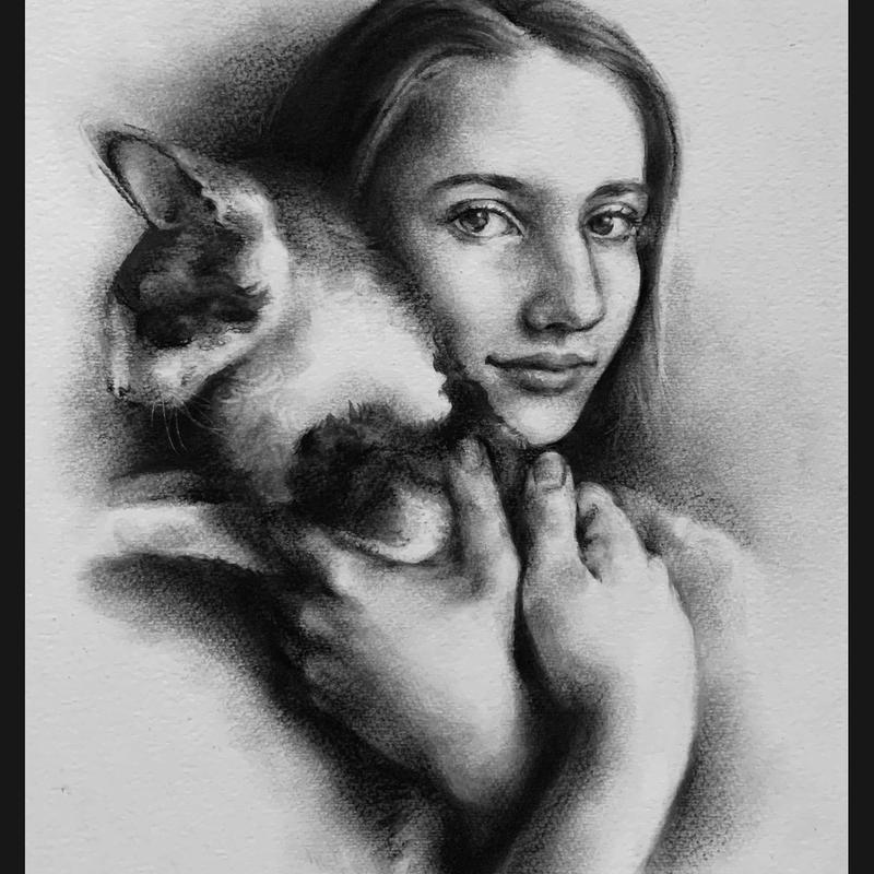 Portrait with Cat