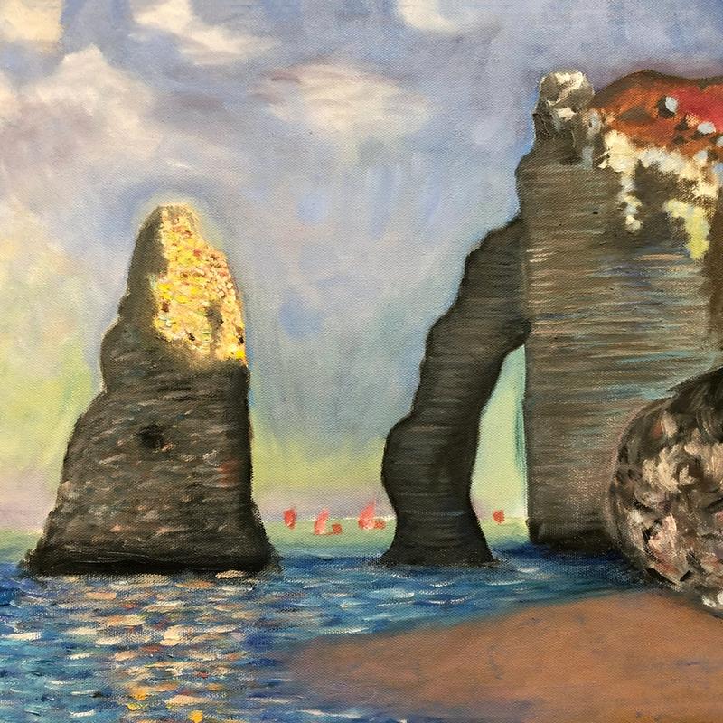 Copy of Claude Monet's "Cliffs at Etretat"