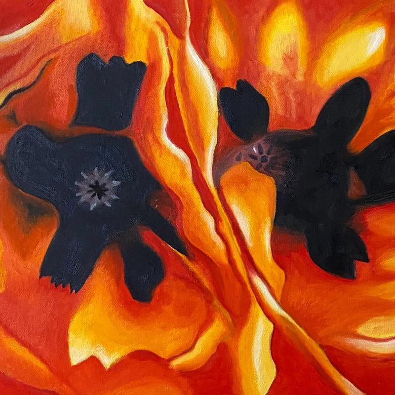 Copy of Georgia O'Keeffe's "Oriental Poppies"