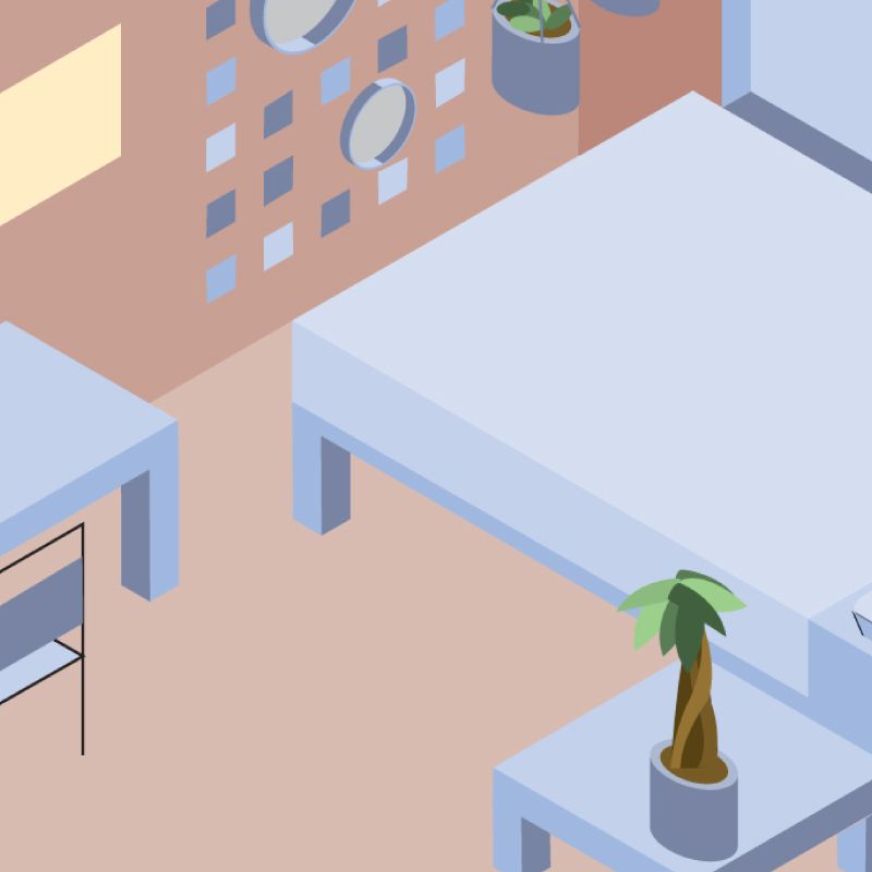 Isometric Room Illustration  Isometric Room Illustration