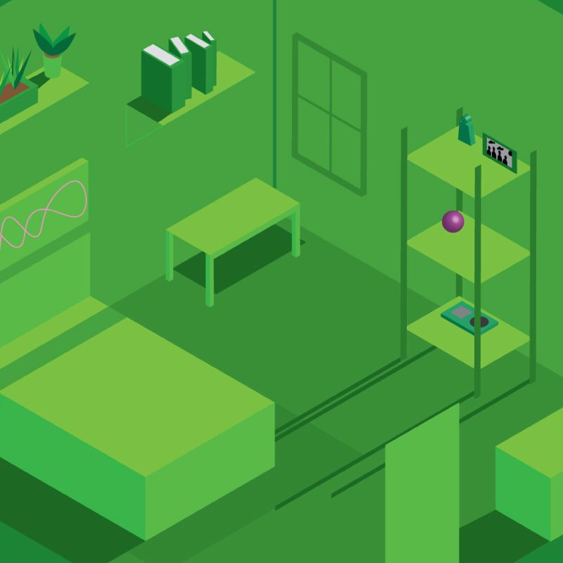 Isometric Room Illustration  Isometric Room Illustration