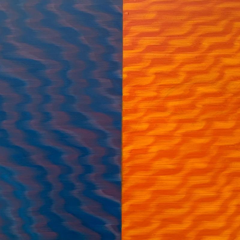 Iterations Of The Wave—Blue And Orange