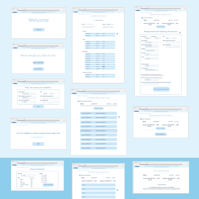 Vaccinate US UX Design Vaccinate US UX Design