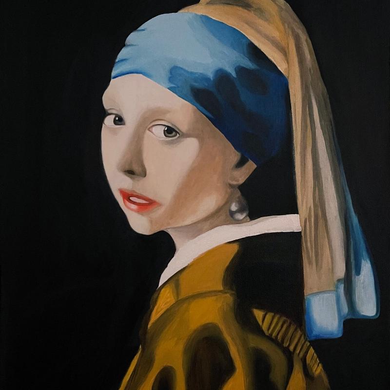 Copy of Johannes Vermeer's "Girl with a Pearl Earring"