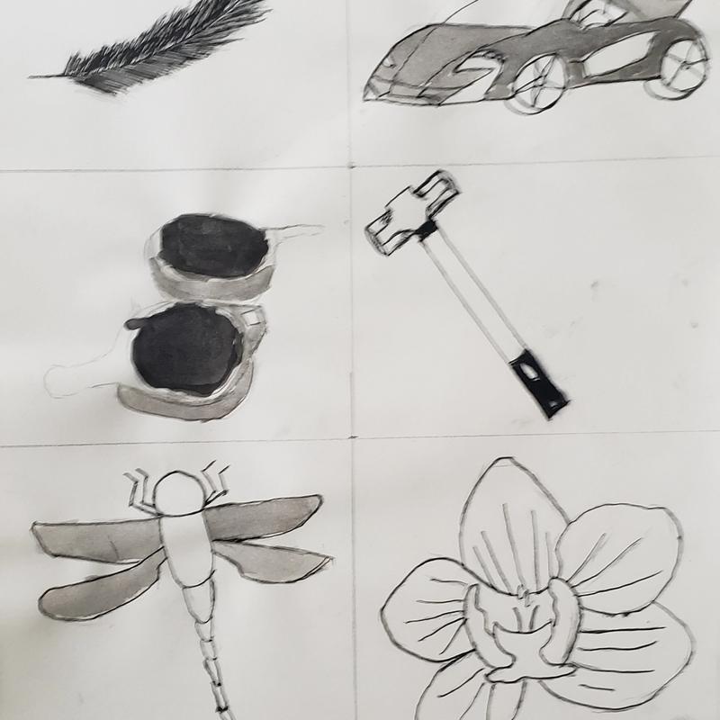 Six Varied Ink Subjects Six Varied Ink Subjects