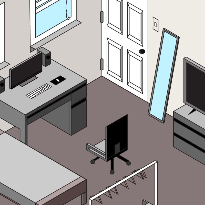 Isometric Room Illustration Isometric Room Illustration