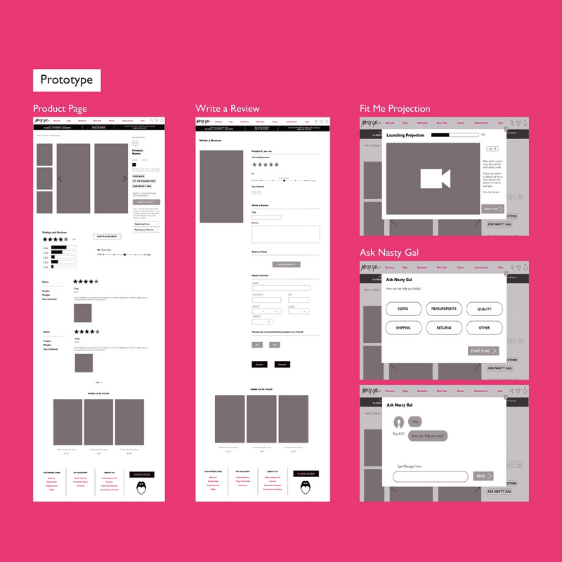 Nasty Gal UX Edits Nasty Gal UX Edits