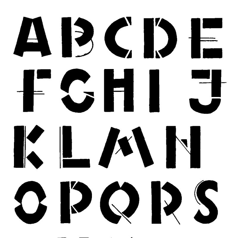 Modular Typeface Modular Typeface