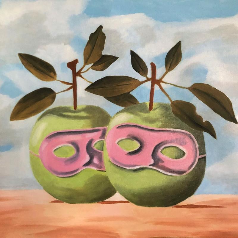 Rene Magritte "Apple Couple" Rene Magritte "Apple Couple"