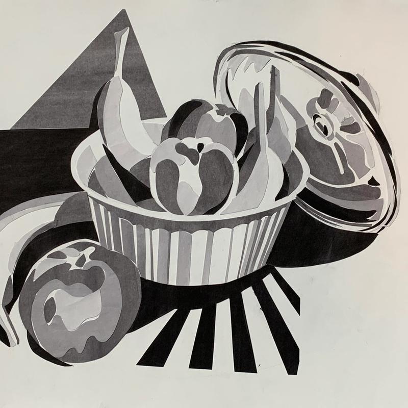 Value scale collage Value scale collage