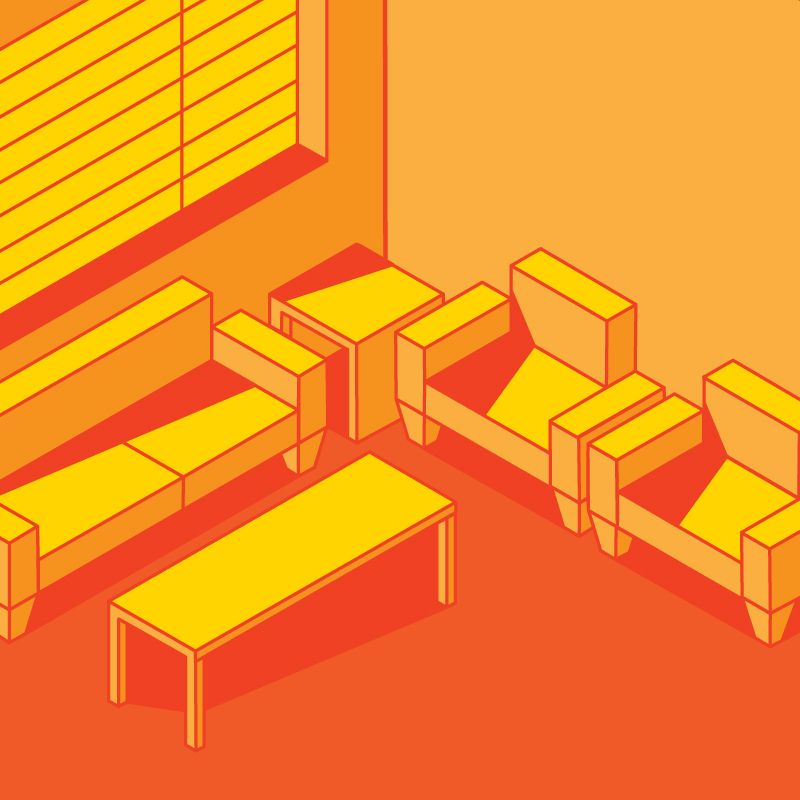 Isometric Room Illustration  Isometric Room Illustration