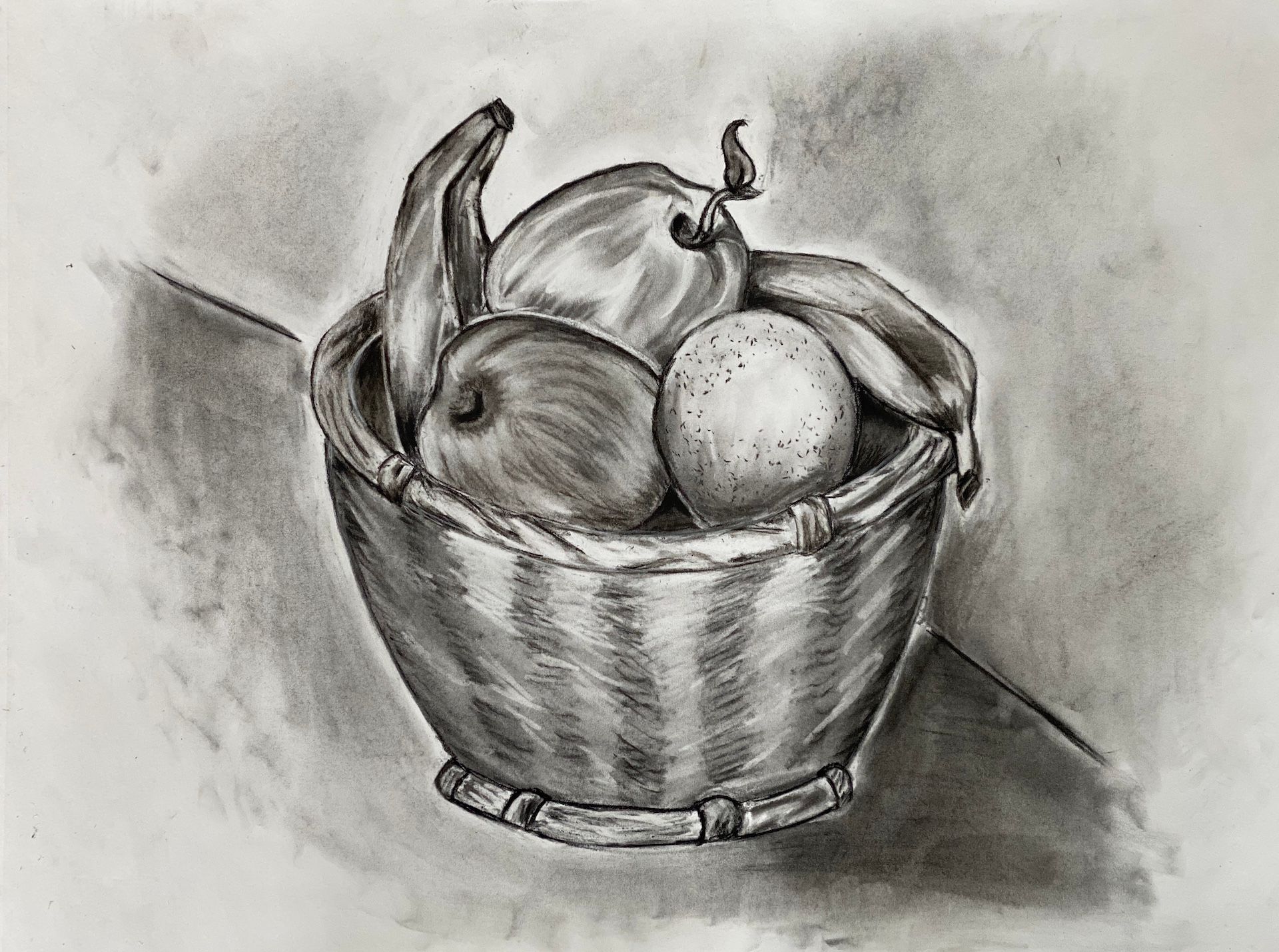 Fruit basket Drawing by Tiffany Beedy - Fine Art America