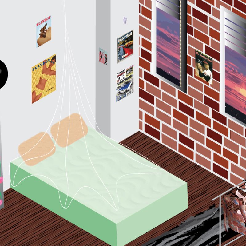 Isometric Room Illustration  Isometric Room Illustration