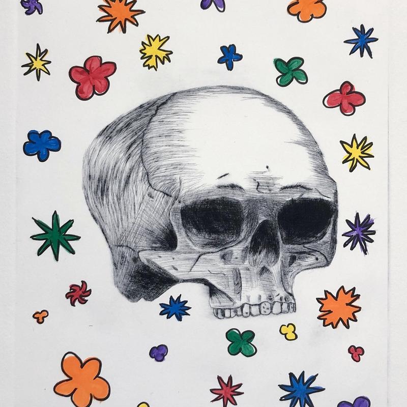 Skull and Flowers Skull and Flowers