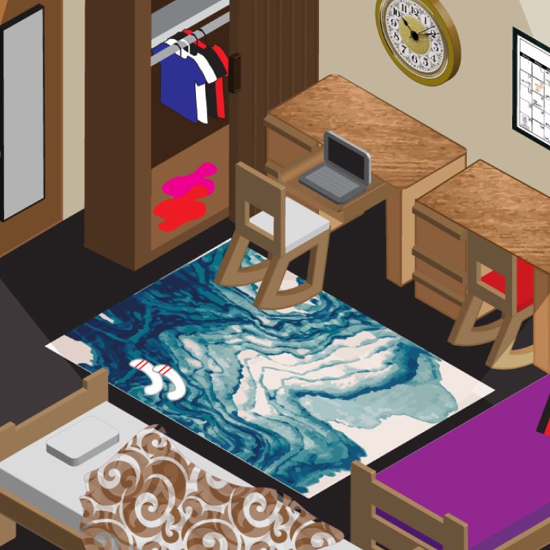 Isometric Room Illustration  Isometric Room Illustration