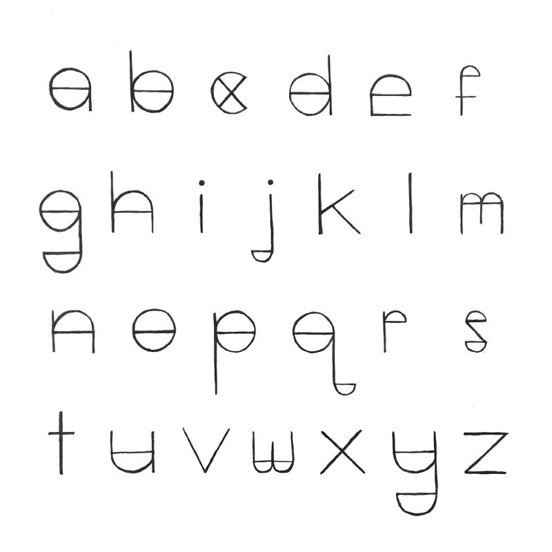 Modular Typeface Modular Typeface