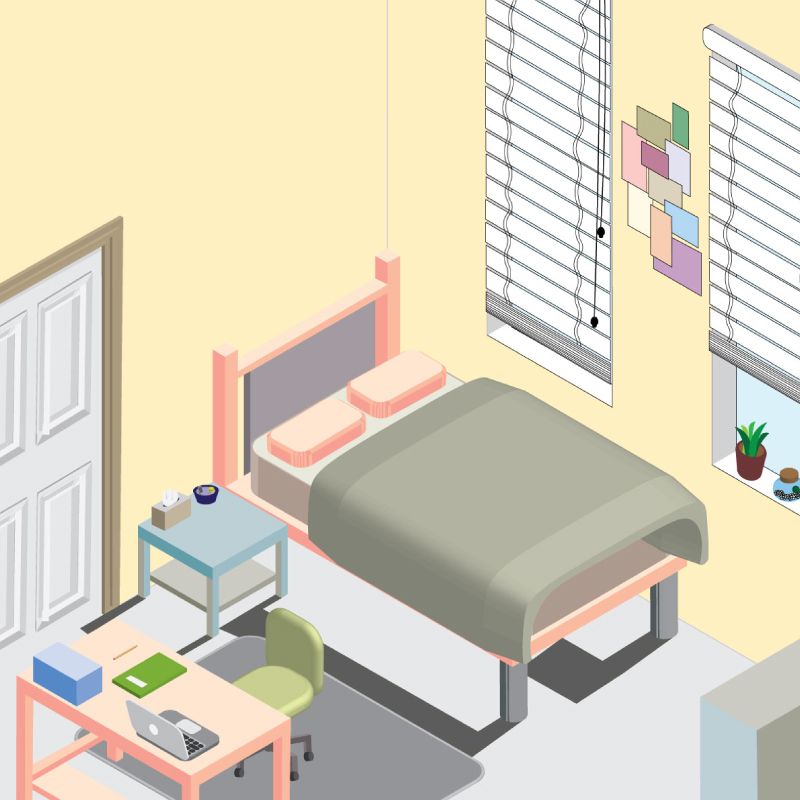 Isometric Room Illustration  Isometric Room Illustration
