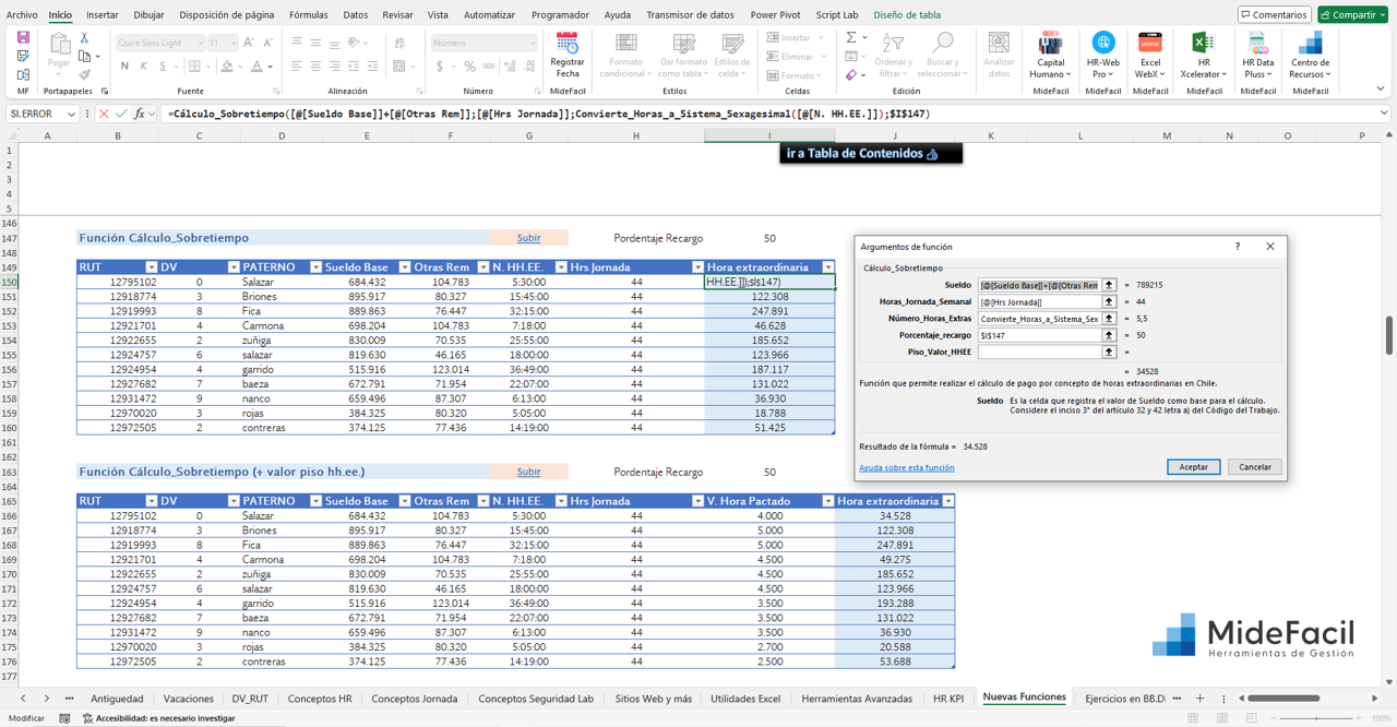 Funciones únicas para la gestión de remuneraciones y personal