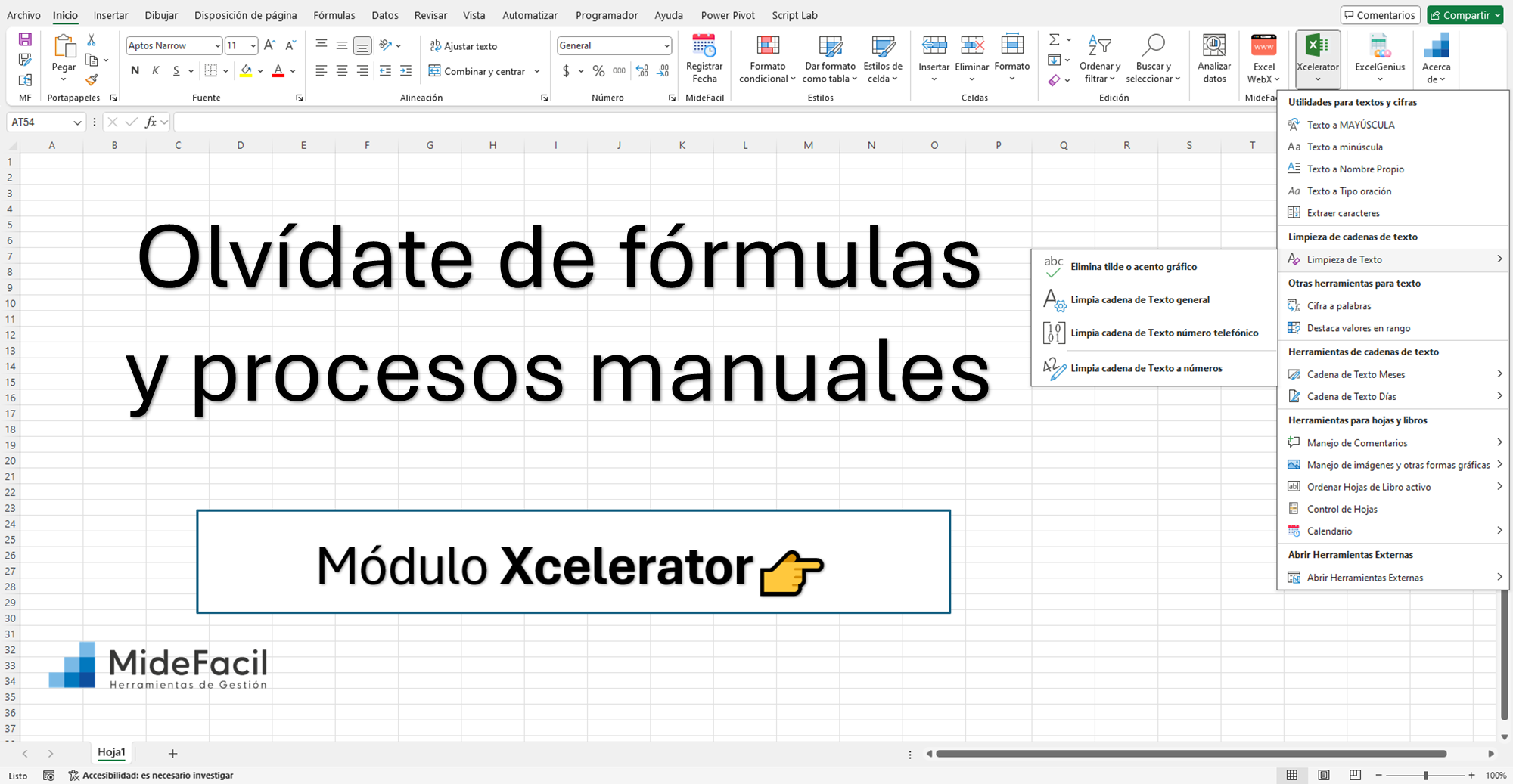 Formatea tus datos de forma fácil y sencilla