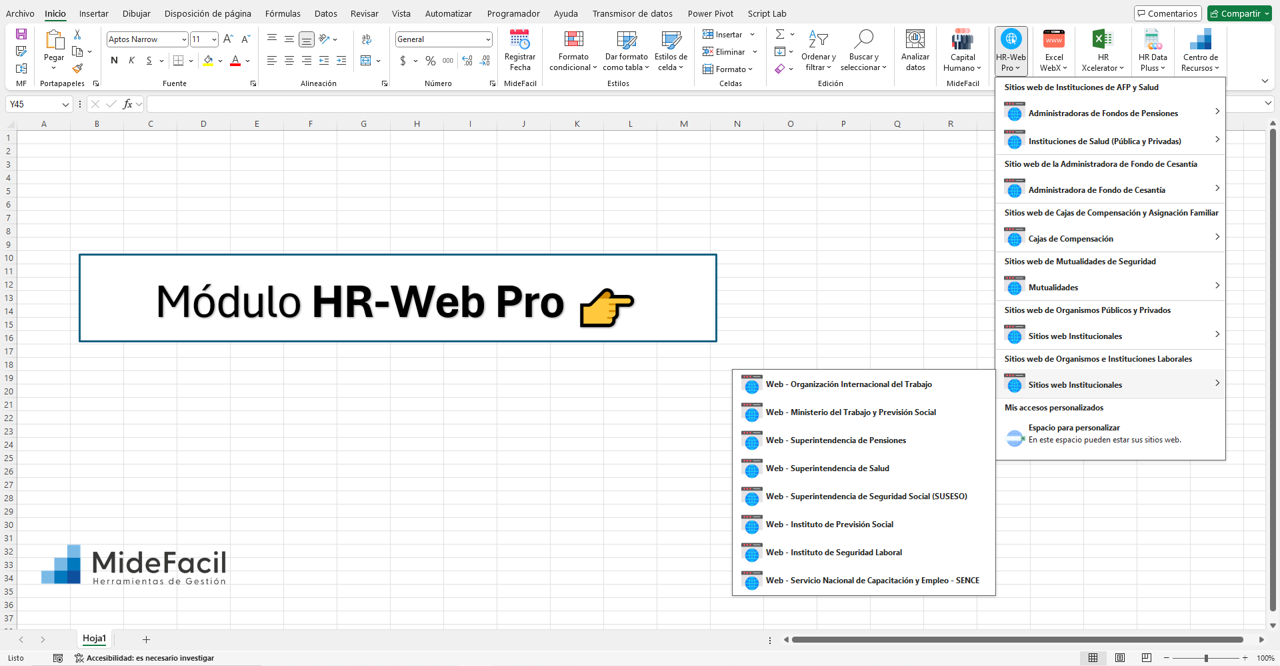Sitios web de Organismo Laborales