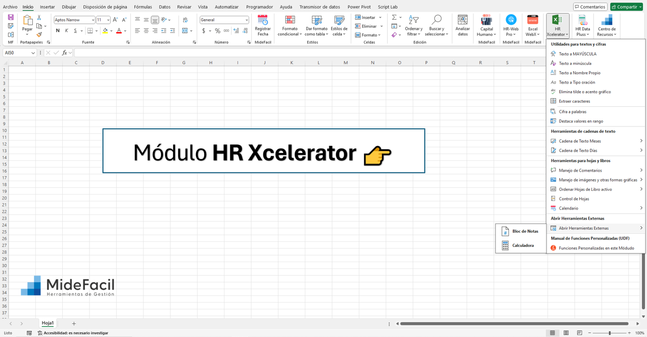 Herramientas externas